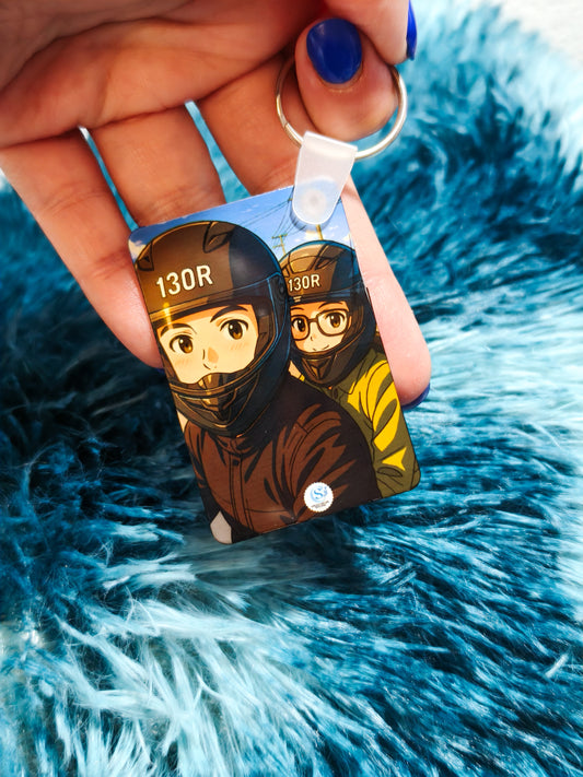 Porta-chaves Retangular de Alumínio personalizado