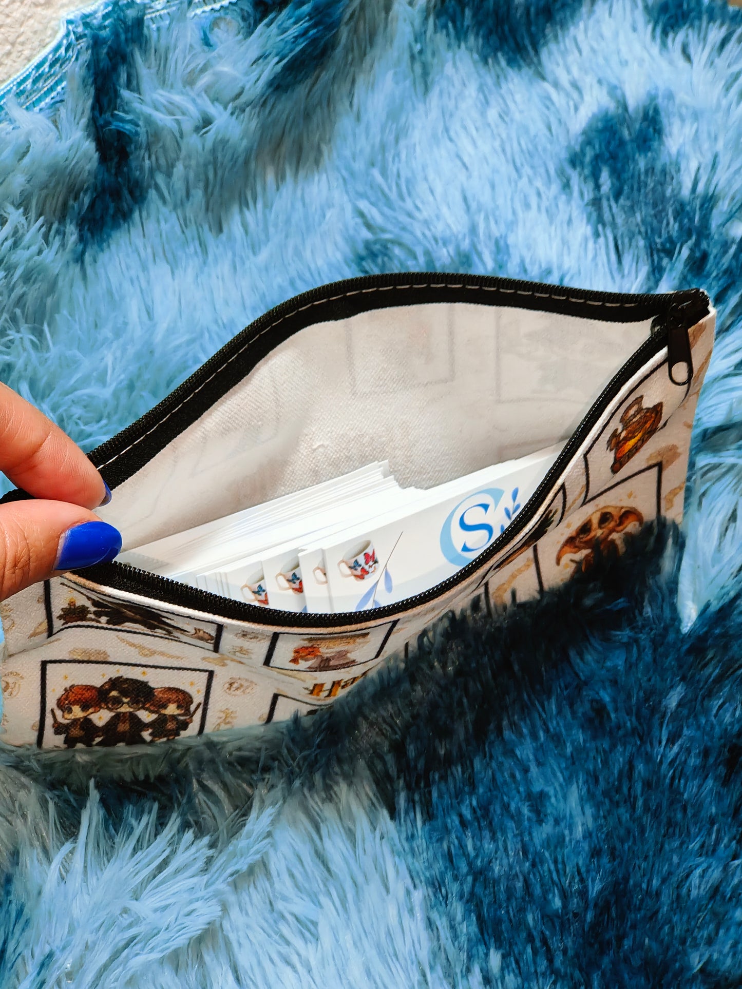 Bolsa em lona com fecho