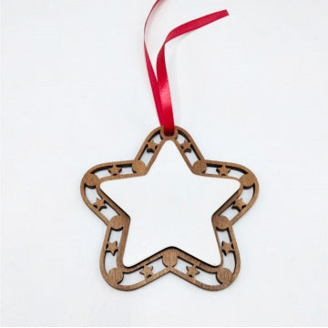 Ornamento de Natal Madeira personalizado