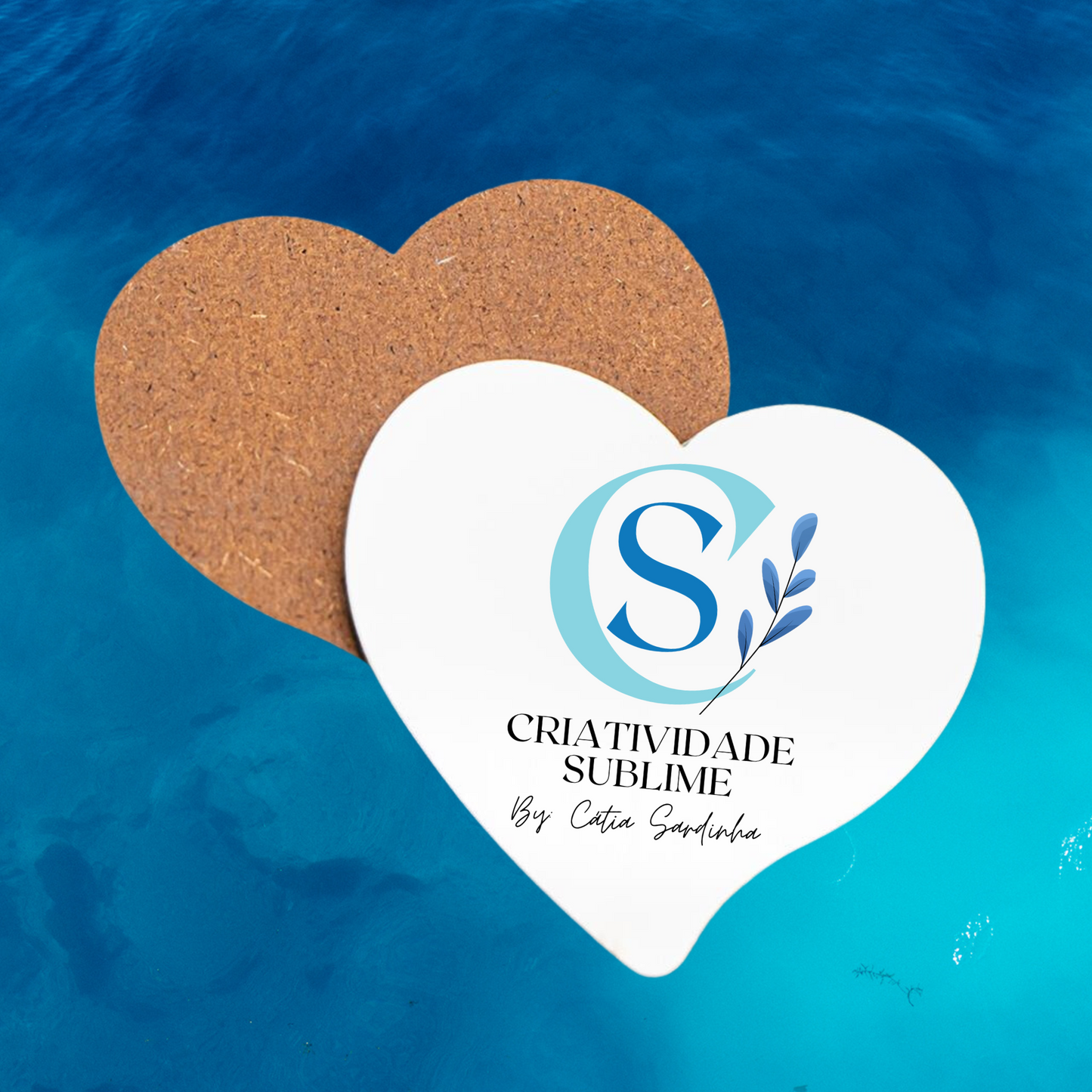 Íman personalizado formato coração