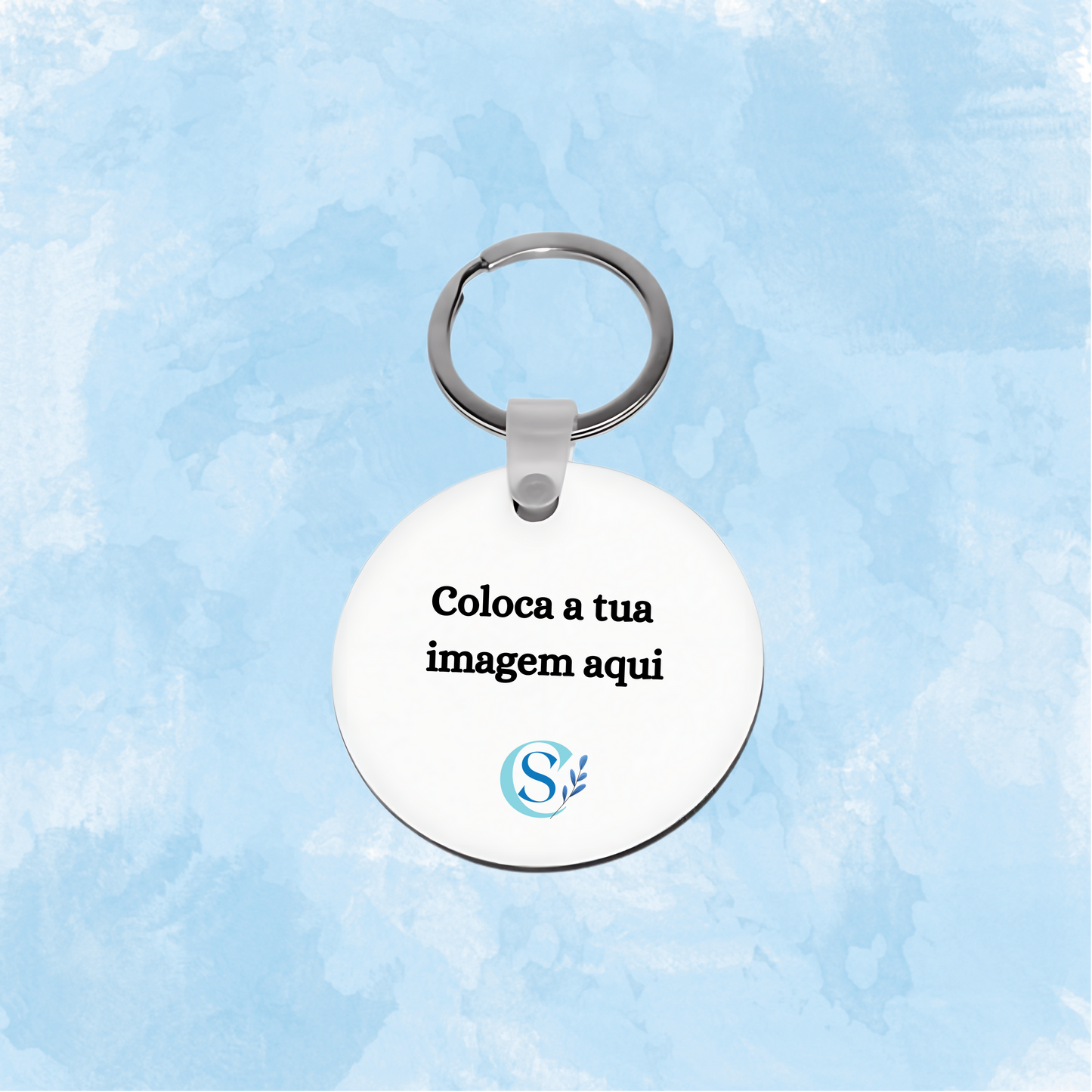 Porta-chaves redondo personalizado MDF