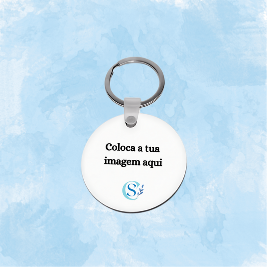 Porta-chaves redondo personalizado MDF