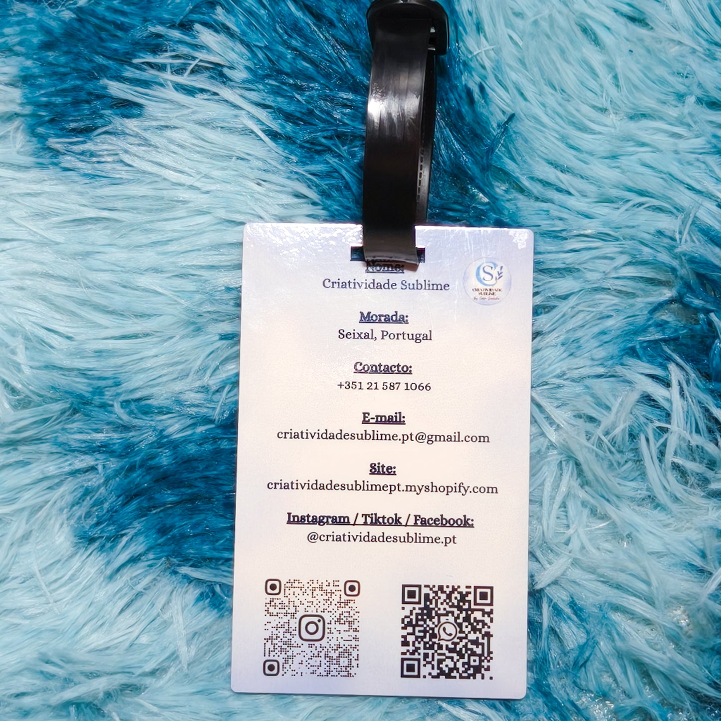 Etiqueta de bagagem personalizada