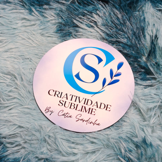 Base caneca/copo redonda personalizado MDF