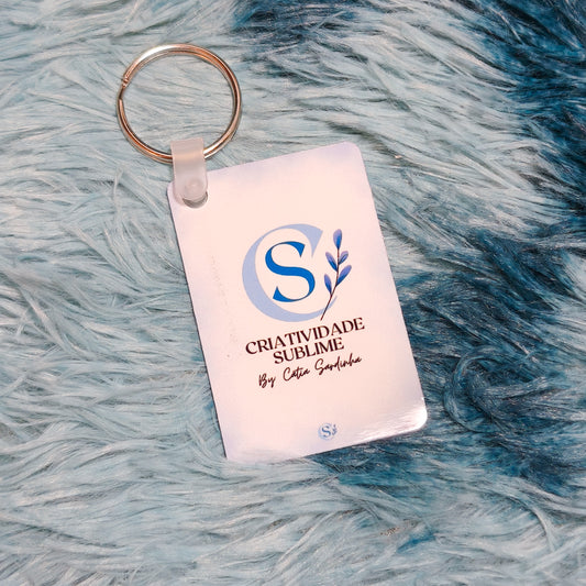 Porta-chaves Retangular de Alumínio personalizado