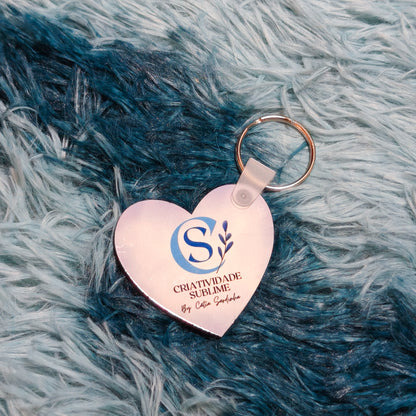 Porta-chaves Coração personalizado