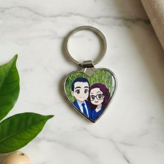 Porta-Chaves Coração em Metal Personalizado