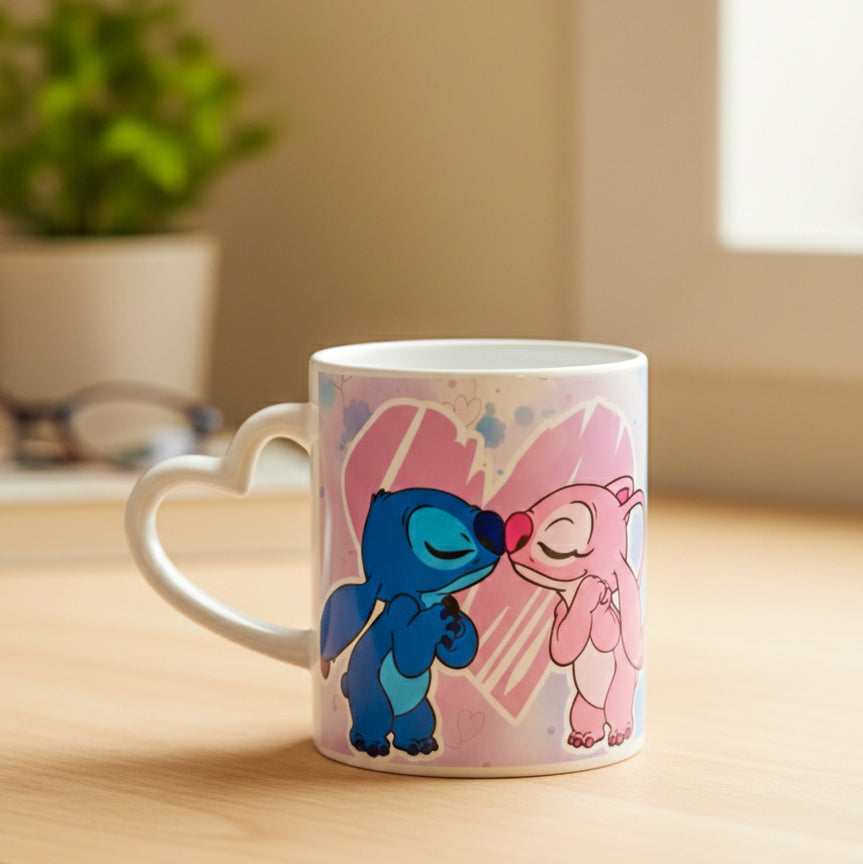 Caneca Stitch Namorados [peça única]